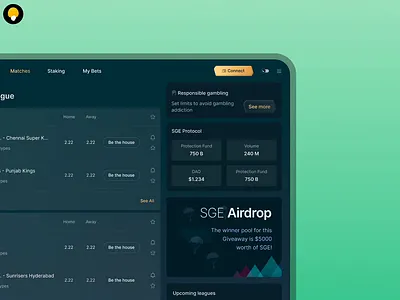 Message widget design • Gamble Responsibly on web3 animation betting blockchain dark mode gambling message ui web3 website widget