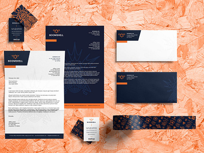 Boomshell Inc. adobe illustrator application brand design brand identity branding business card business cards canada corporate envelope graphic design letterhead mockup mockups presentation product stationary stationery stationery design visual identity