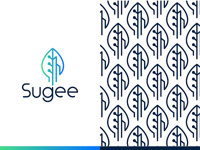 Sugee - Logo Design V3 agriculture agrotech branding concept design farming finance fintech leaf lettermark logo logo design logo designer minimal monogram rural startup tech technology urban