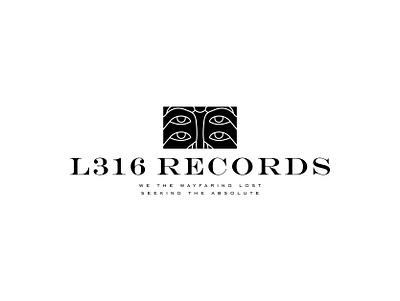 L316 Records black and white brand design brand identity branding creative dubai face graphic design illustration illustrator logo logo design record record label serif typography vector vintage vinyl visual identity