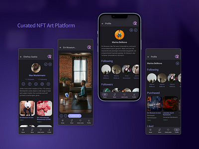 NFT Art platform app art branding design figma graphic design illustration illustrator memymilk mobile nft responsive screen ui ux vector web web page webdesign