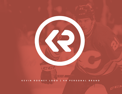 Kevin Rooney Logo | Calgary Flames athlete athlete branding athlete logo branding design hockey hockey branding hockey logo identity logo logo design player player branding player logo typography