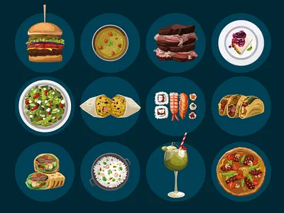 Menu illustrations adobe illustrator art branding design drawing figma food graphic design illustration illustrator memymilk vector