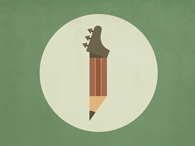 Music-Writing abstract digitalart guitar music pencil writing