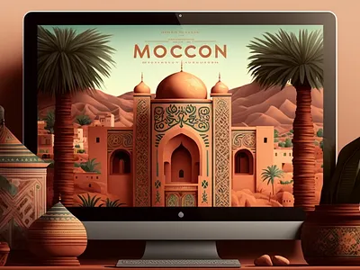 Morocco 3d animation branding graphic design logo motion graphics ui