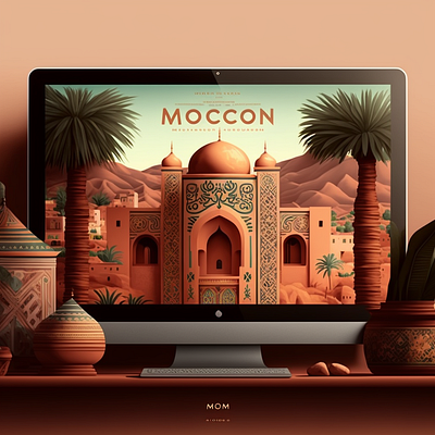 Morocco 3d animation branding graphic design logo motion graphics ui