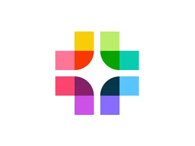 Rainbow Cross branding cross design doctor hospital icon identity life logo mark medical plus rainbow rescue sign symbol
