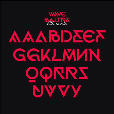 WAVE BALTRE ALTERNATE branding design font graphic design illustration logo typography ui ux vector