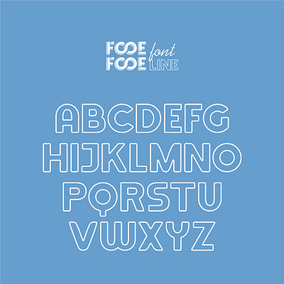 FOOE FOOE FONT Line branding design font graphic design illustration logo typography ui ux vector