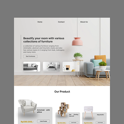 Funiture Landing Page branding design figma graphic design landingpage ui uidesign uidesignzone