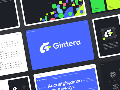 Gintera - Brand Guidelines agency animation brand guidelines brand identity branding design graphic design illustration landing page logo studio ui vector web design website