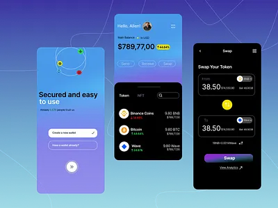 Cryptocoin app branding design graphic design illustration logo typography ui ux vector
