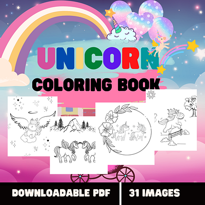 Unicorn coloring Book unicorn unicorn coloring book unicorn design