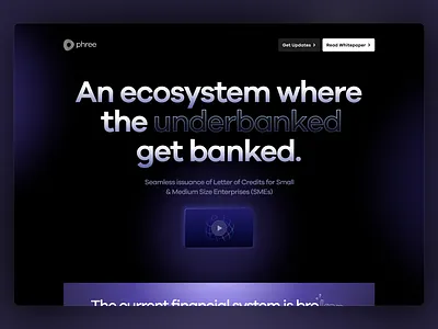 Phree Landing Page - Hero figma landing page ui web3 website