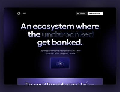 Phree Landing Page - Hero figma landing page ui web3 website