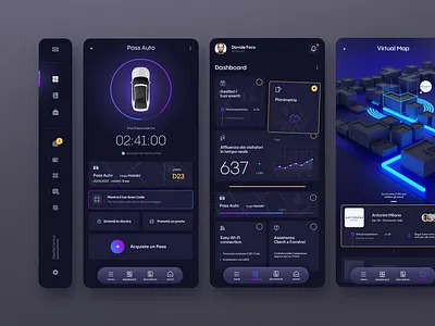 Exhibition Management Tool analysis tool dark theme dashboard data visualization exhibition gradient management management tool mobile app navbar responsivity softwaremanagement ui ui design ui kit user interface ux ux design web design widget design