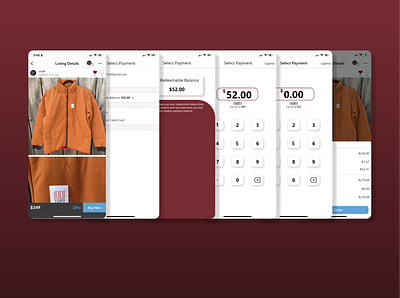 Posh Flow - Not using Redeemable Balance on a purchase branding dailyui design ui ux
