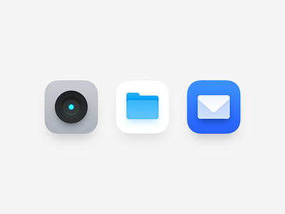 System Icons app icon bigsur big sur camera camera lens document e-mail email mail folder ios icon iphone icon letter mac icon macos icon osx icon realistic sandor skeu skeuomorph skeuomorphism system icon ui icon user interface icon ux icon