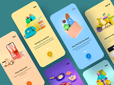 Food Delivery App Onboarding Screen app design apps burger cooking fodie food food apps food delivery food delivery apps food delivery service mobile mobile app mobile app design onboard onboarding onboarding screen order pizza syful sylgraph