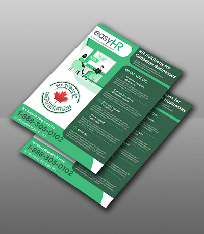 One-page brochure branding brochure graphic design