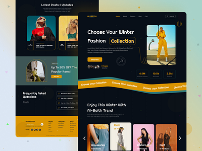 This is Fashion & Dress Collection Landing Page. e comerce fashion hero image homepage homepage design landing page minimal design shop site ui design ui ux user interface ux uxui web design web site webpage