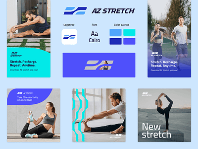 Stretch mobile application | Branding 3d animation app app design branding design figma graphic design illustration logo motion graphics ui ux vector