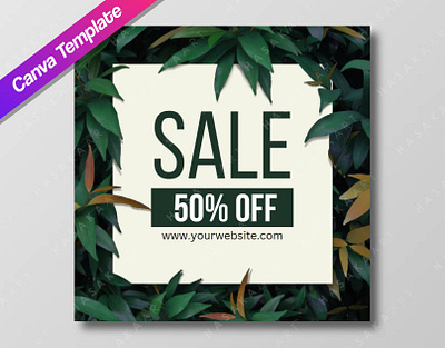 Canva template - Flora design social media post canva canva template graphic design instagram post instagram template sale sale template social media design social media post social media template