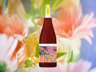Bruse Packaging branding design illustration label logo marble packaging pattern red wine typography wine