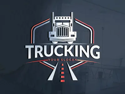 3d trucking logo design, moving, logistics 3d logo illustration logistics logo