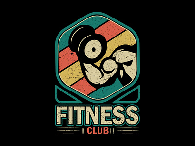 Fitness Club T-shirt Design fitness workout