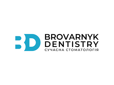 Brovarnyk Dentistry logo brand brandbook branding corporate identity design illustration l logo style