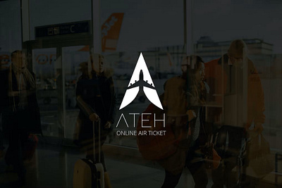 Logo Design for ATEH - Online Air Ticket brand brand design branding design graphic design illustration logo logo design marketing softronixs typography vector visualization