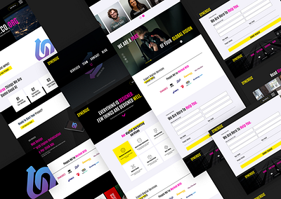 Synergic - A Digital Marketing Service Website branding designer designinspiration dribble figma graphicdesigner interface ui uidesigner uiux webdesigner