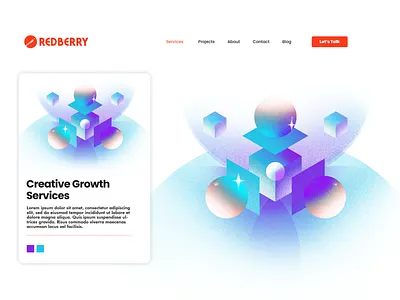 Creative Growth Illustration art branding bright colorful design illustration ui vector