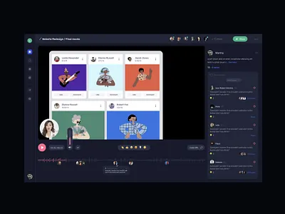 Collaborative Platform darkmode design soft softdesign ui webdesign