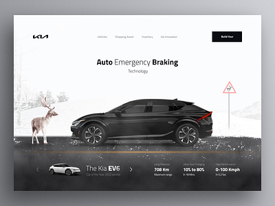 Kia EV6 Website -Light 🔥 auto automobile automotive car design drive electric ev6 hybrid kia light trend truck ui uidesign uiux vehicle web web design website