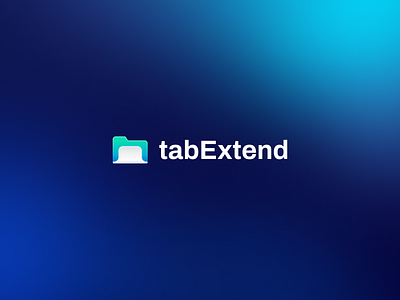 tabExtend | Logo and Brand Identity Design by Logolivery.com blue branding design extend graphic design logo logolivery saas space startup tab tiffany vector