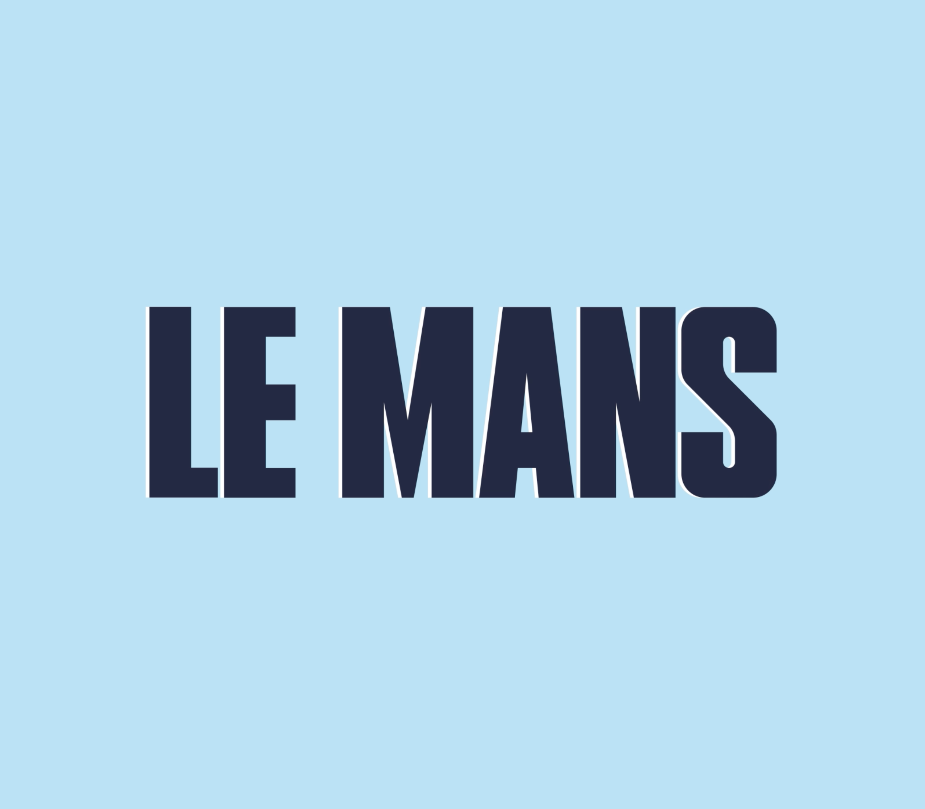 Le Mans Animated Type ae after effects animated animated character animated font animation font fontface gif mograph type animation typeface
