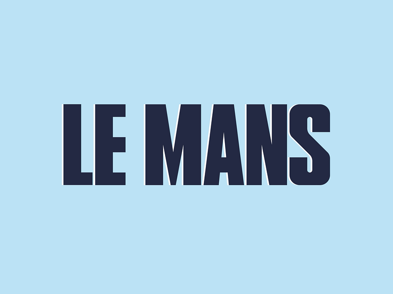 Le Mans Animated Type ae after effects animated animated character animated font animation font fontface gif mograph type animation typeface