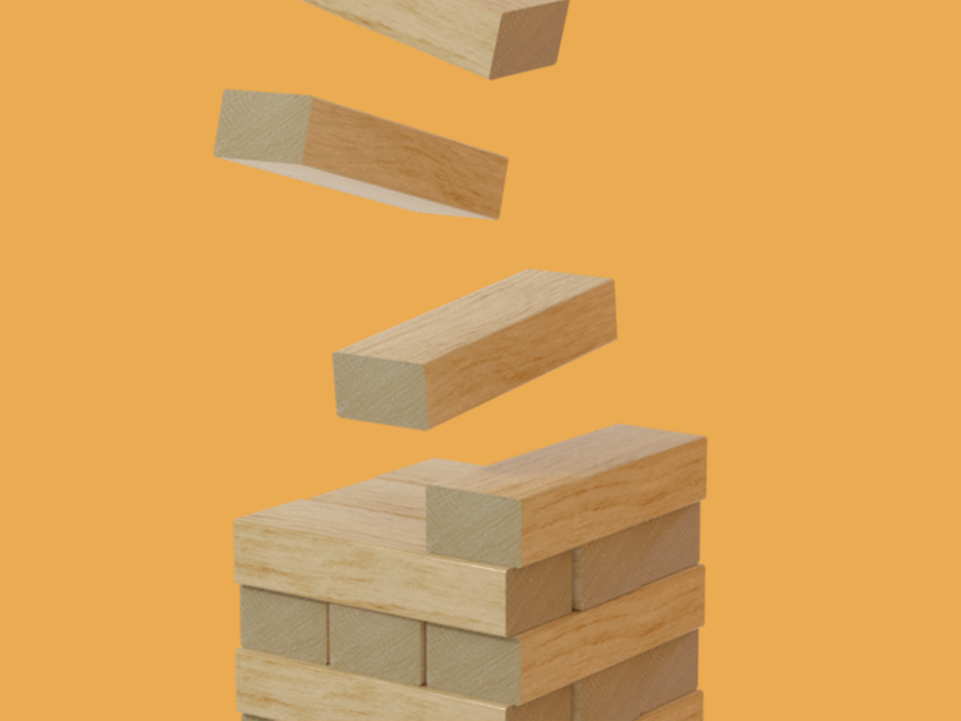 Infinite Jenga Blocks 3d animation blender blocks infinite jenga loader loop motion graphics website wood