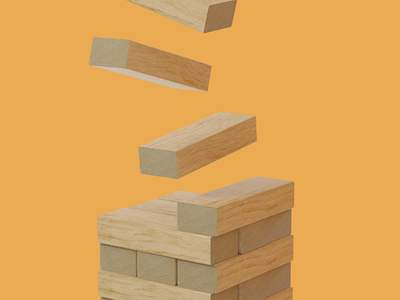 Infinite Jenga Blocks 3d animation blender blocks infinite jenga loader loop motion graphics website wood