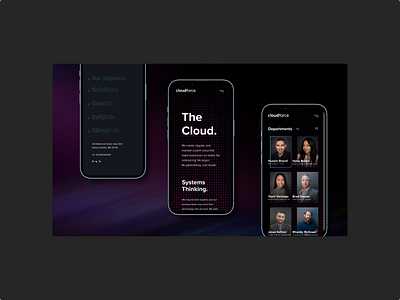 Cloud Force - Mobile Screens app branding design graphic design illustration mobile responsive typography ui ux web web design website