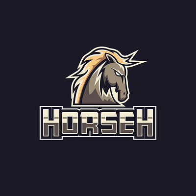 Horse Mascot Logo 3d animation app behance branding design dribbble dubai graphic design icon illustration instagram logo motion graphics typography uae ui usa ux vector