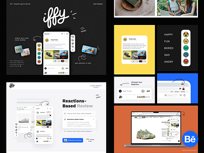 IFFY Reviews Extention Behance Presentation animation behance brand identity branding browser chrome extension details ecommerce extention logo reviews ui