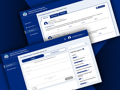 E-Complaint Information System blue college design e complaint illustration information system logo system website white
