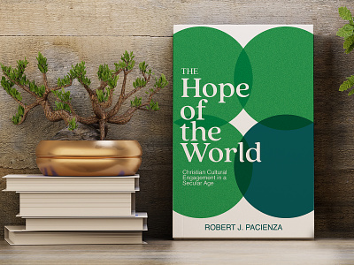 The Hope of the World blue book circles cover cross green hope illustration minimalist publish shapes type treatment typography world