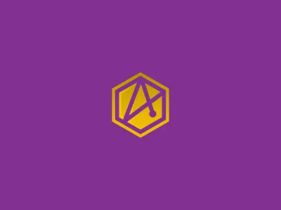 Hexagon branding graphic design logo
