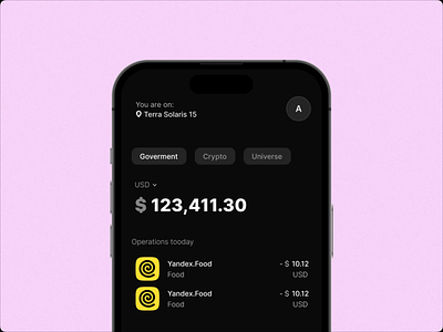 Astro Banking App 3d banking crypto future minimal