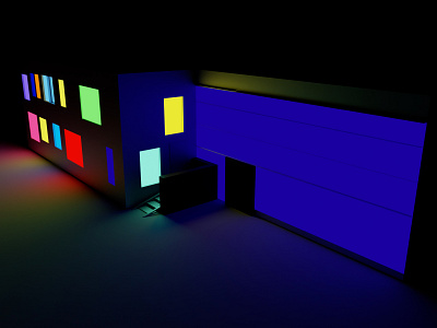 Neon lights 3d animate animation c4d design designstudent illustration motion graphics