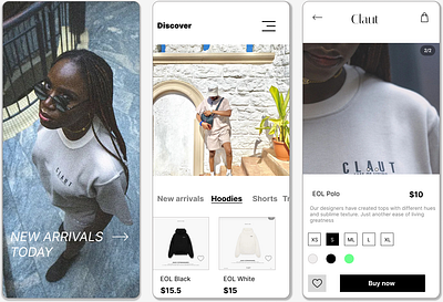 Claut branding design ui